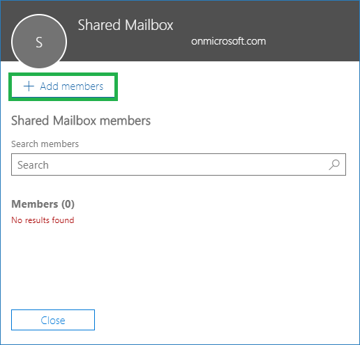 Aadd as members to the shared mailbox