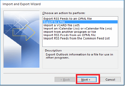 how to export contacts from outlook 2010 to outlook 2016