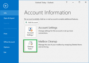 Не отображаются входящие письма в приложении outlook