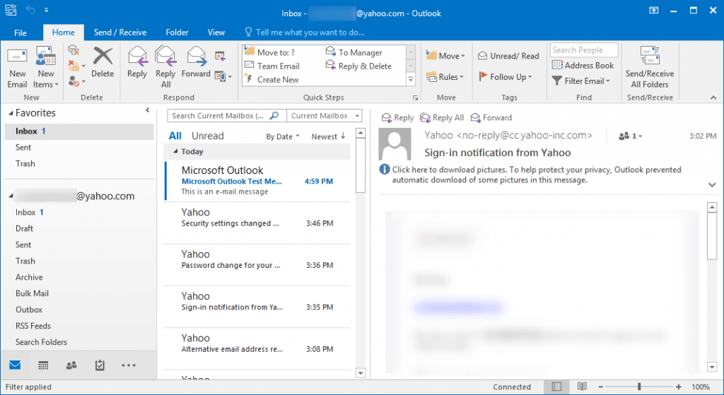 Steps To Configure Yahoo Mail Account To Outlook