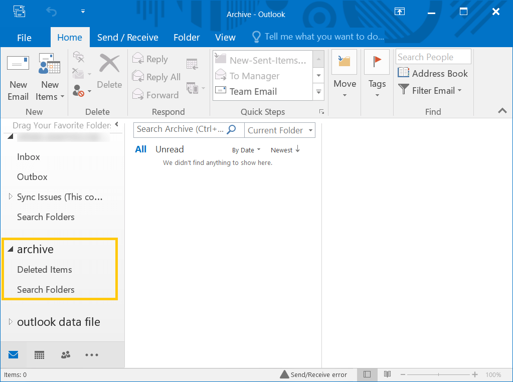 How To Access Archived Email In Outlook Senturinpatrol