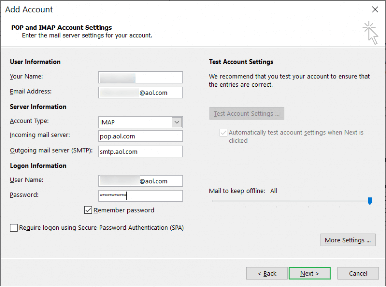 How to Configure AOL Mails to Outlook Account?