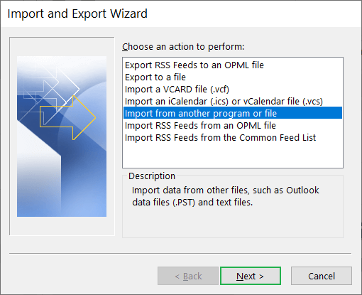 how to import contacts into outlook from another computer
