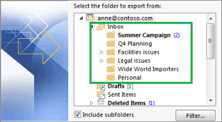 Select Outlook Data File (.pst) option