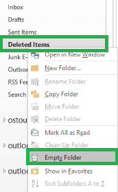Go to the Deleted items folder . Select Empty Folder to delete a similar message from the mailbox.