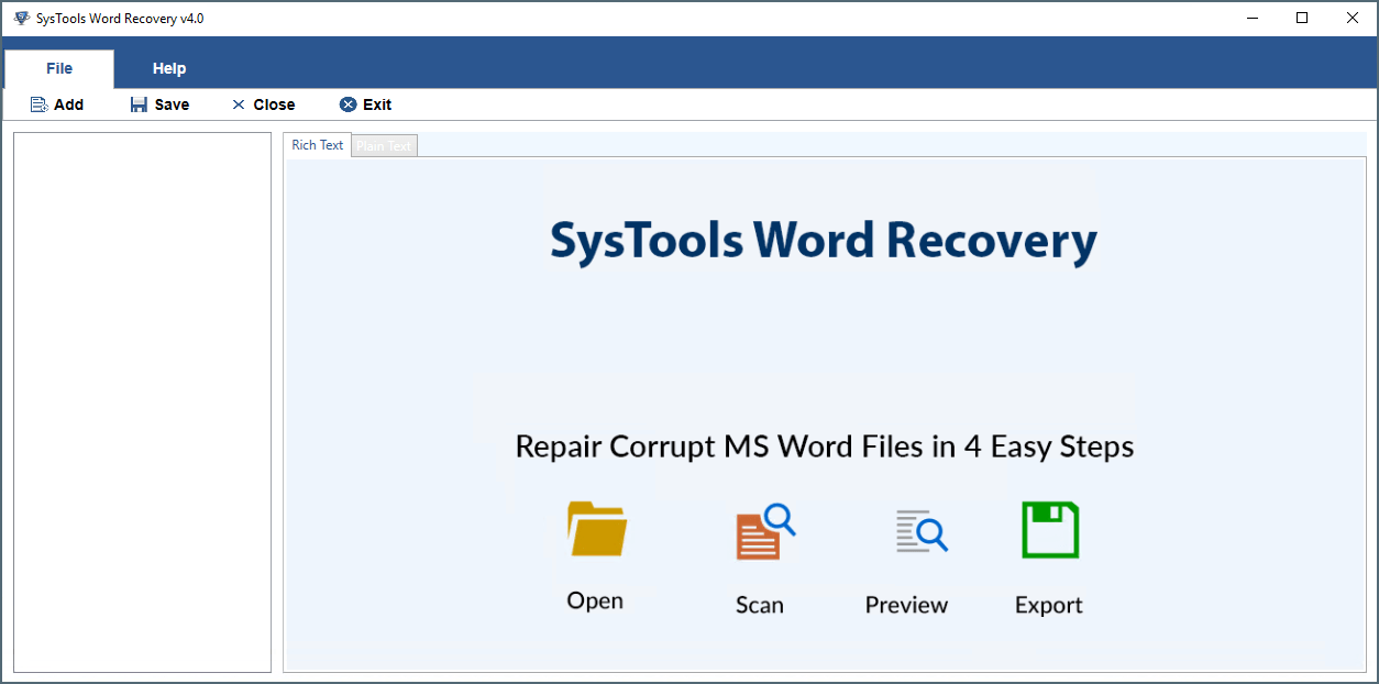 SysTools Word Recovery